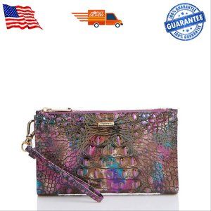 New Brahmin Daisy Wristlet Rectangular Style That You Can Wear as a Wristlet